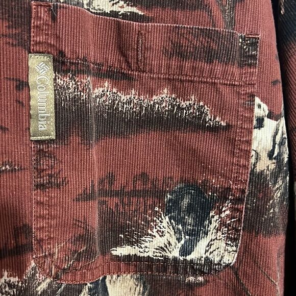 🔥🔥 COLUMBIA RIVER LODGE Nature Hunting Dog Corduroy Button Shirt - GUC - Sz XL - Picture 4 of 11